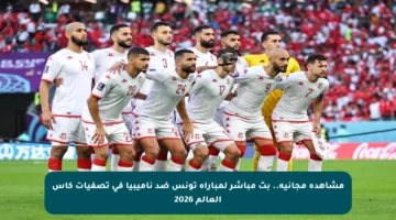 مشاهدة مجانية.. بث مباشر لمباراة تونس ضد ناميبيا في تصفيات كأس العالم 2026